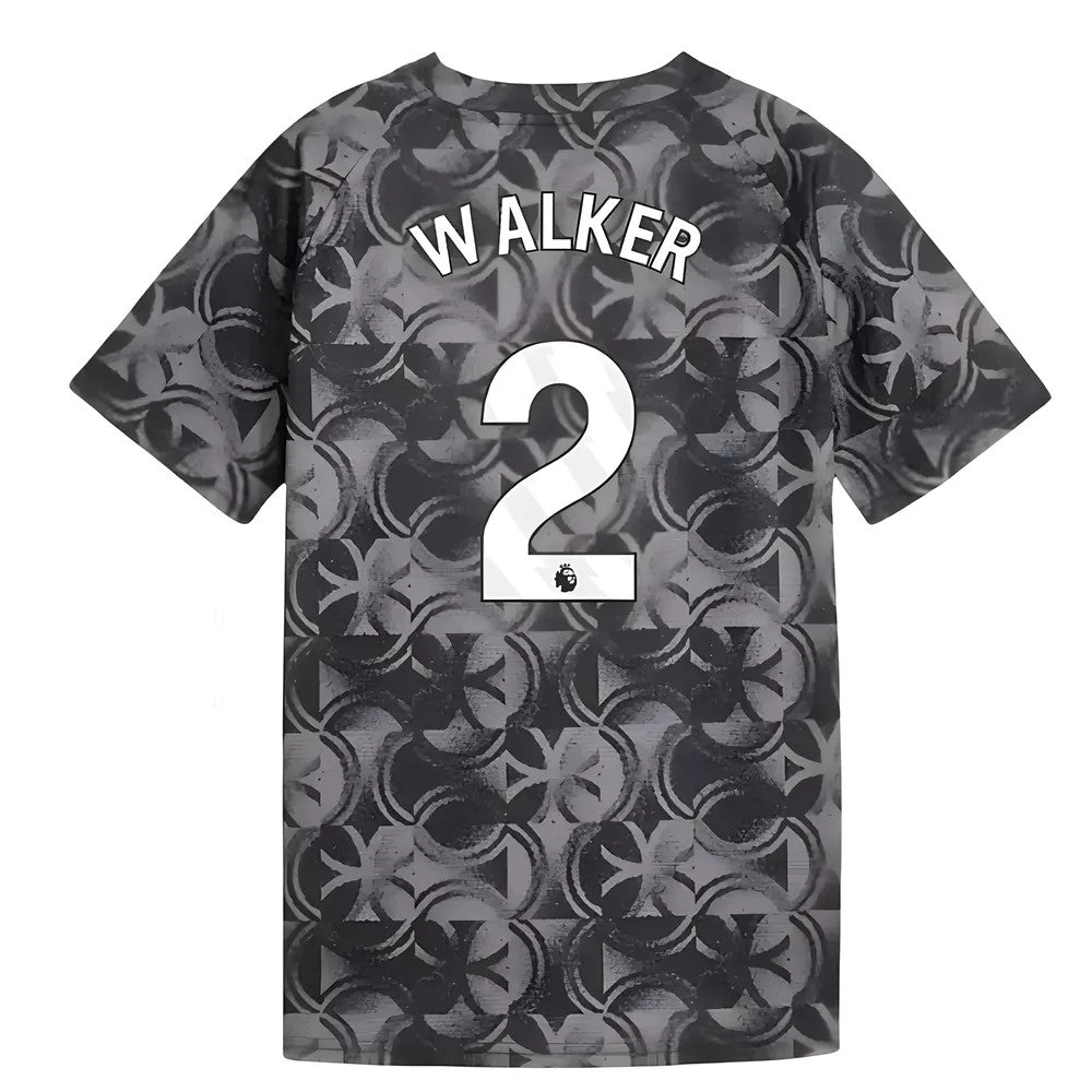 2025-2026 Man City Warm Up Jersey (Black) - Kids (Walker 2)_0