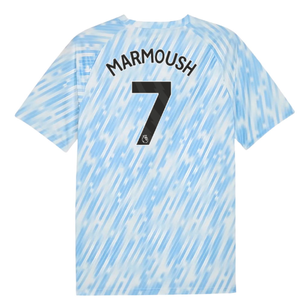 2025-2026 Man City Warm Up Jersey (Silver Sky) (Marmoush 7)_0