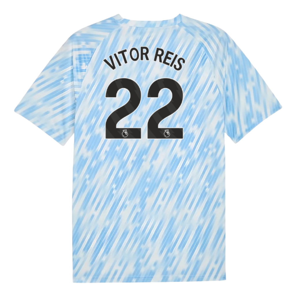 2025-2026 Man City Warm Up Jersey (Silver Sky) (Vitor Reis 22)_0