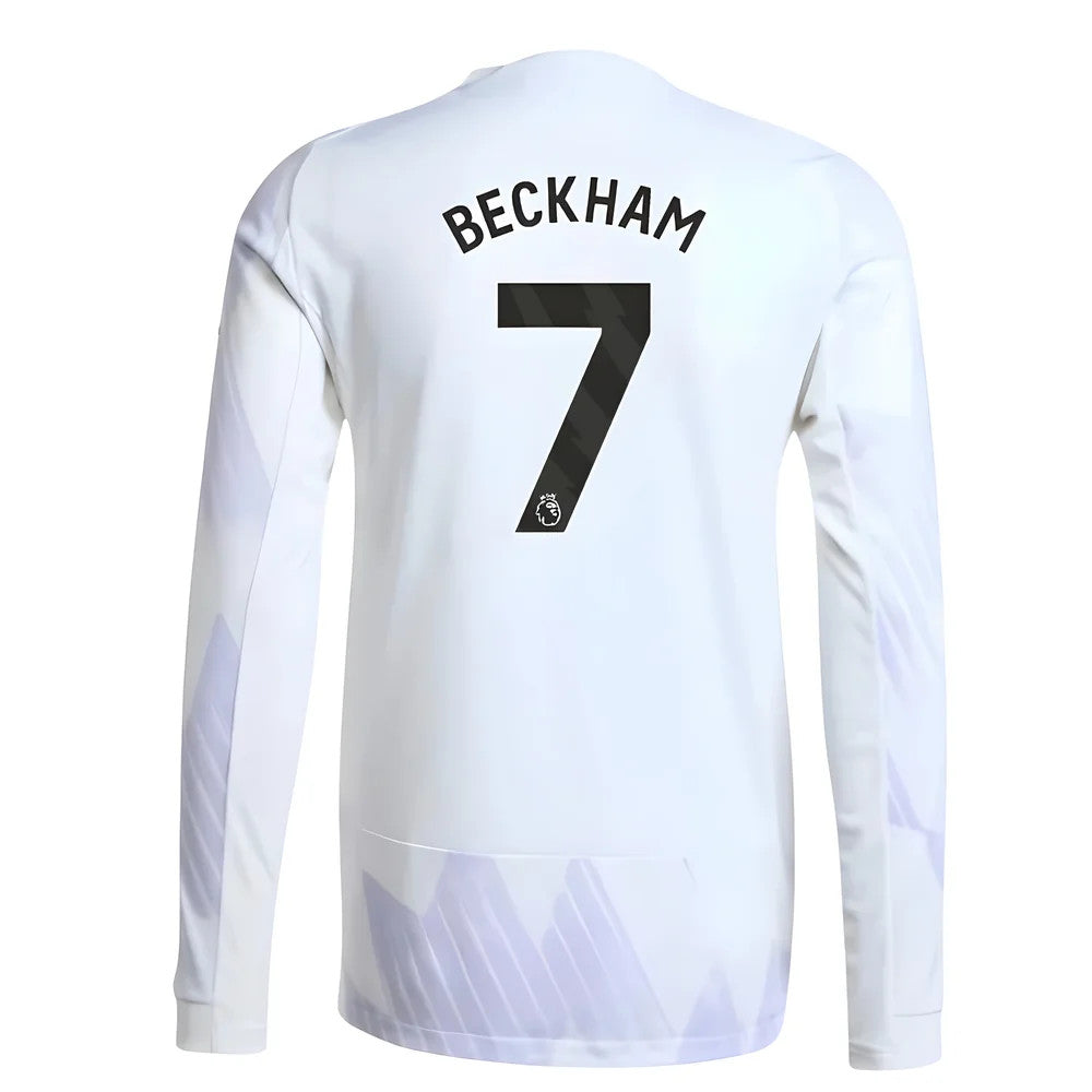 2025-2026 Man Utd Authentic Long Sleeve Away Shirt (Beckham 7)_0