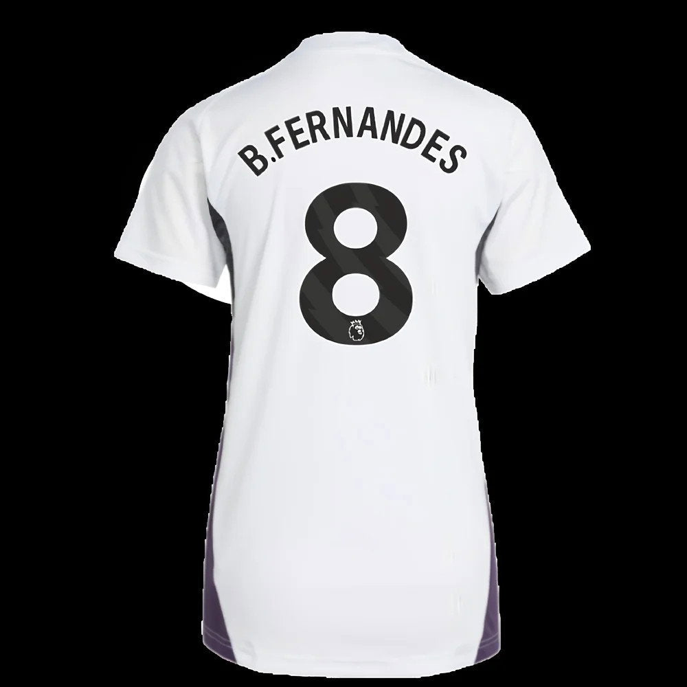 2025-2026 Man Utd Training Jersey (White) - Womens (B.Fernandes 8)_0