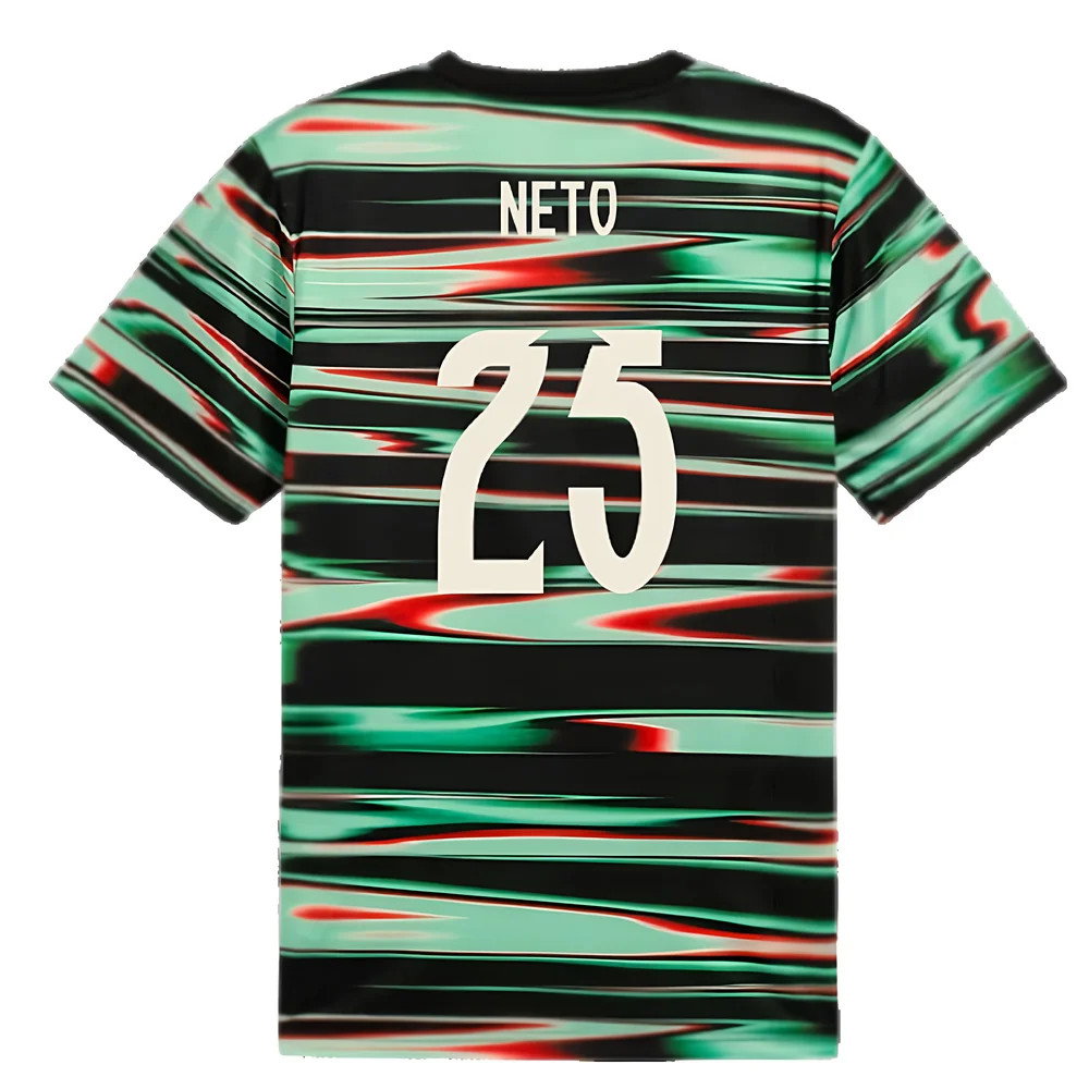 2025-2026 Portugal Prematch SS Jersey (Black) (Neto 25)_2