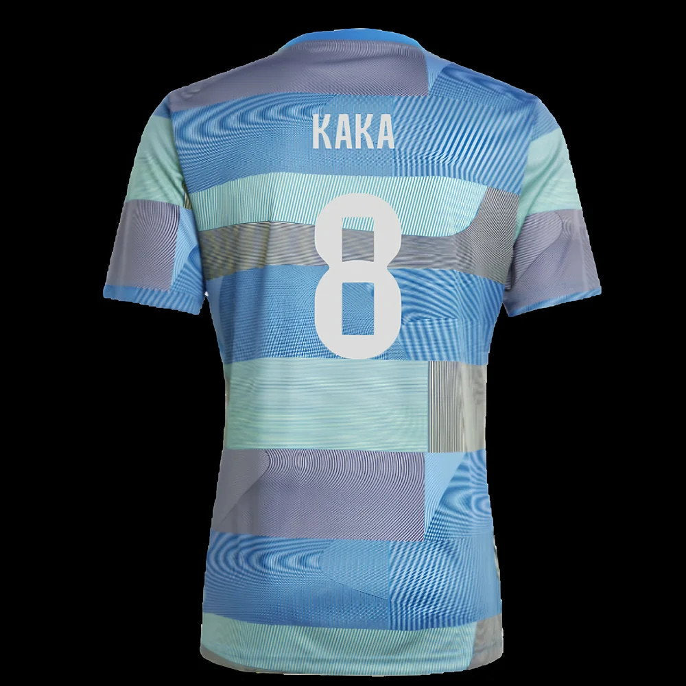 2025-2026 Real Madrid Pre-Match Shirt (Blue) (Kaka 8)_2