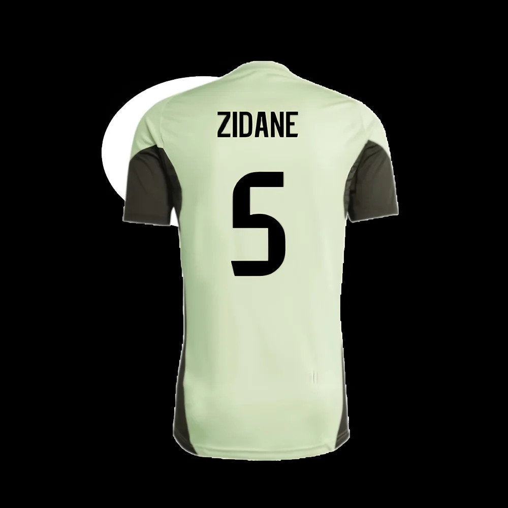 2025-2026 Real Madrid Training Tee (Almost Lime) - Kids (Zidane 5)_2