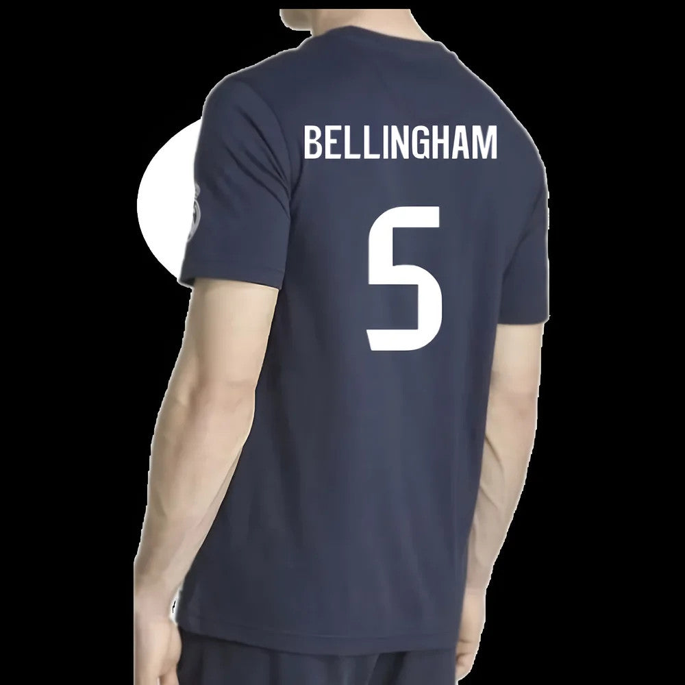2025-2026 Real Madrid US Tee (Navy) (Bellingham 5)_2