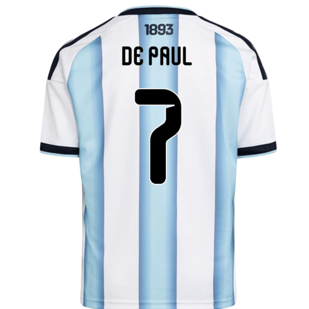 2026-2027 Argentina Home Shirt (Kids) (De Paul 7)_0