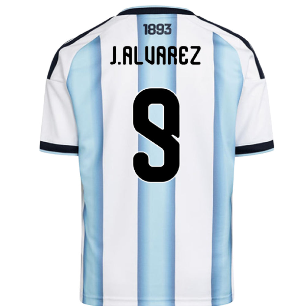 2026-2027 Argentina Home Shirt (Kids) (J.Alvarez 9)_0
