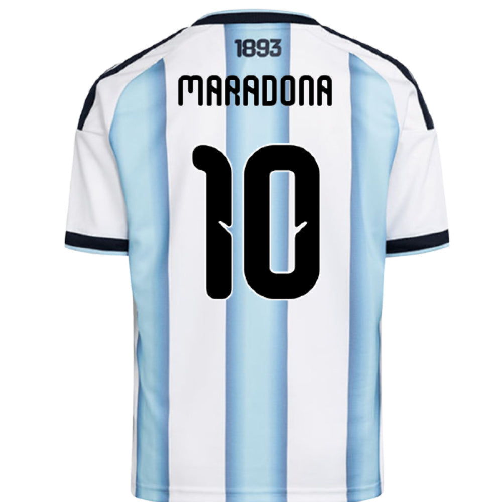 2026-2027 Argentina Home Shirt (Kids) (Maradona 10)_0