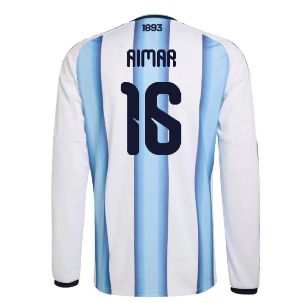 2026-2027 Argentina Long Sleeve Home Shirt (Aimar 16)_0