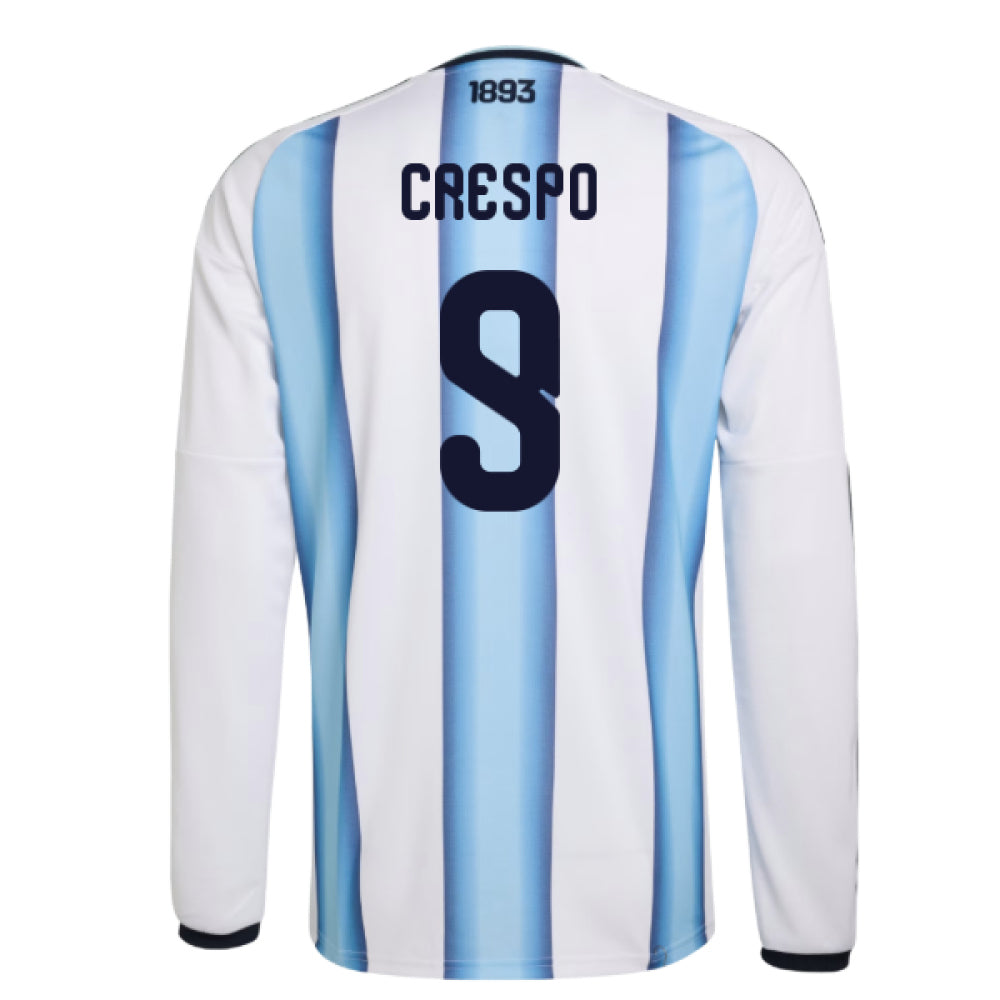 2026-2027 Argentina Long Sleeve Home Shirt (Crespo 9)_0