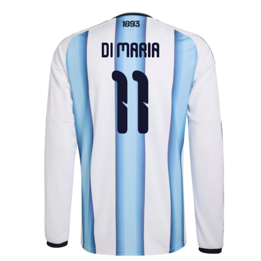 2026-2027 Argentina Long Sleeve Home Shirt (Di Maria 11)_0