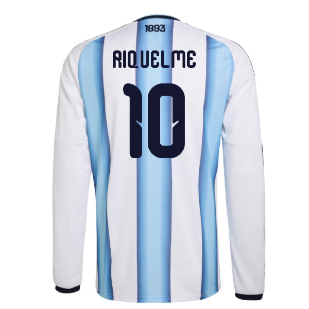 2026-2027 Argentina Long Sleeve Home Shirt (Riquelme 10)_0