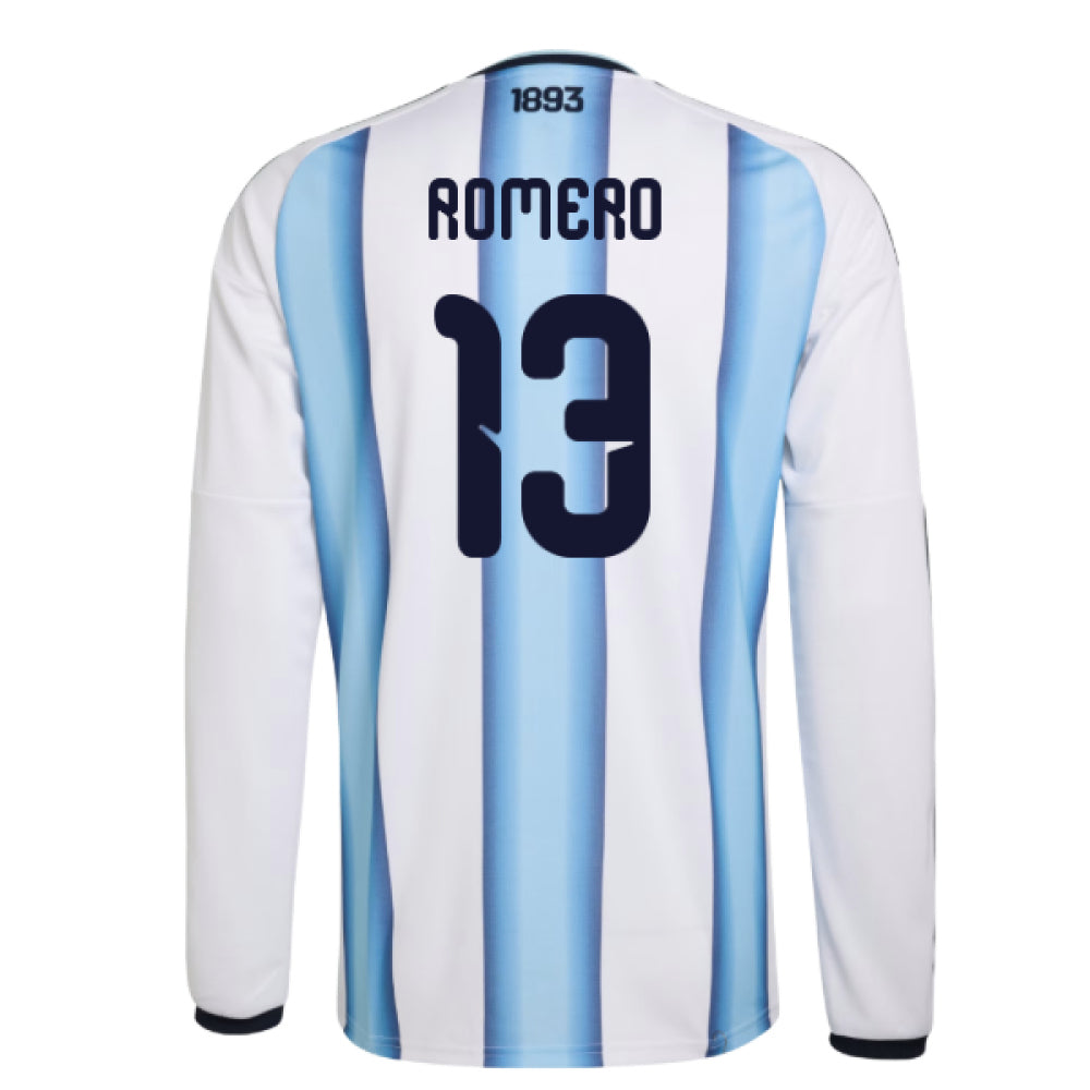 2026-2027 Argentina Long Sleeve Home Shirt (Romero 13)_0