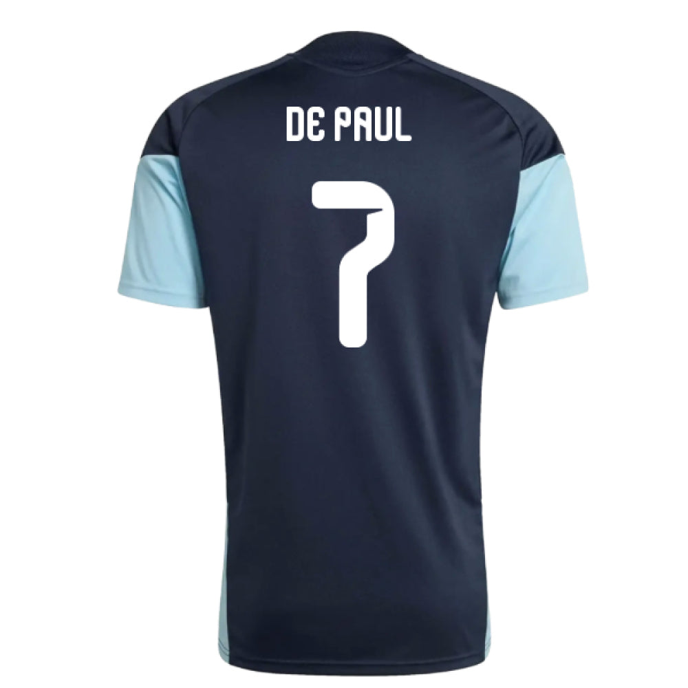 2026-2027 Argentina Training Jersey (Night Navy) (De Paul 7)_0