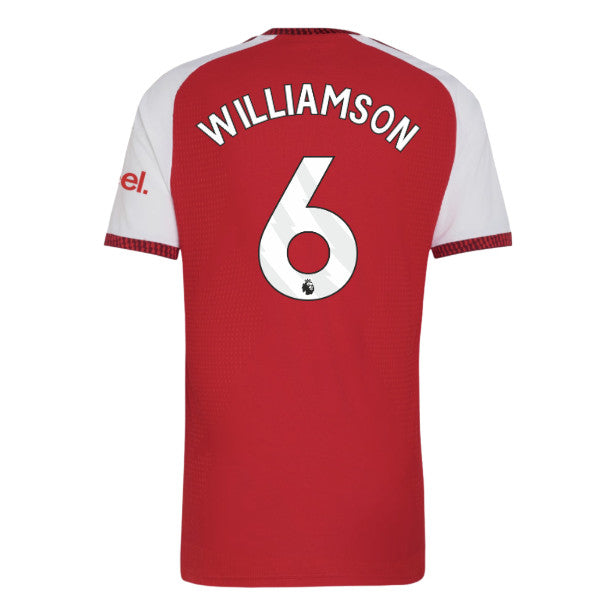 2026-2027 Arsenal Authentic Home Shirt (Williamson 6)_0