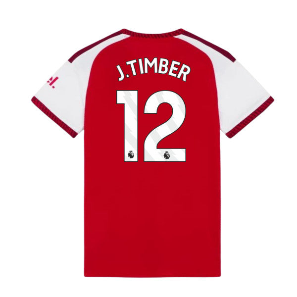 2026-2027 Arsenal Authentic Home Shirt (Womens) (J.Timber 12)_0