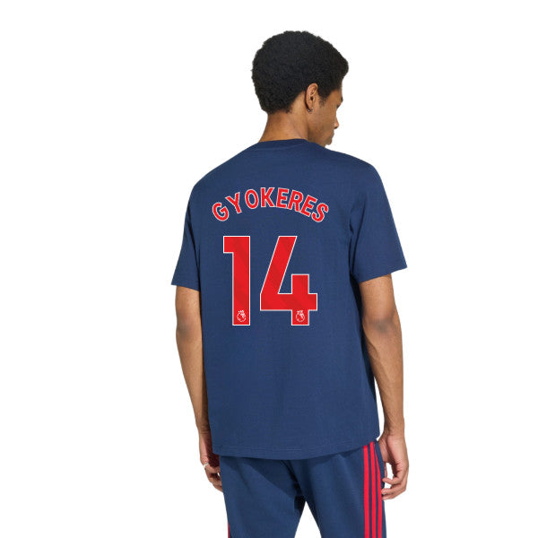 2026-2027 Arsenal DNA Graphic Tee (Navy) (Gyokeres 14)_0