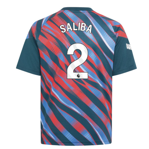 2026-2027 Arsenal Pre-Match Shirt (Utility Green) - Kids (Saliba 2)_0