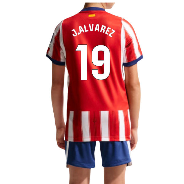 2026-2027 Atletico Madrid Home Shirt (Kids) (J.Alvarez 19)_0