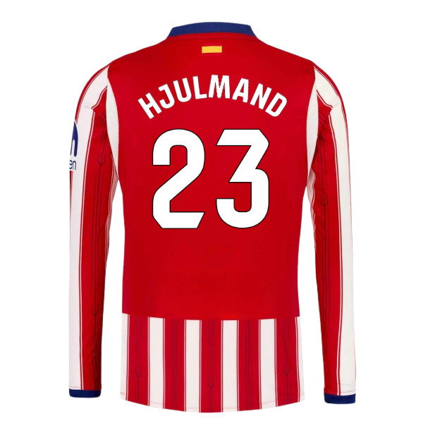 2026-2027 Atletico Madrid Long Sleeve Home Shirt (Hjulmand 23)_0