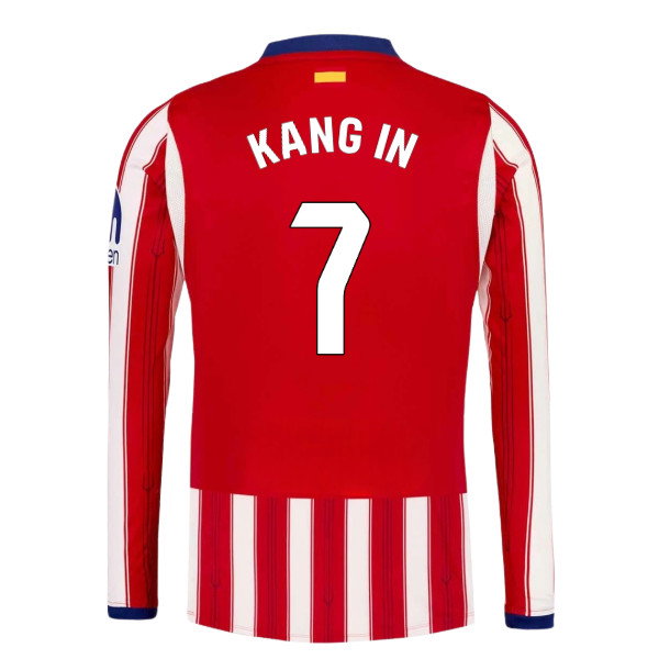 2026-2027 Atletico Madrid Long Sleeve Home Shirt (Kang In 7)_0