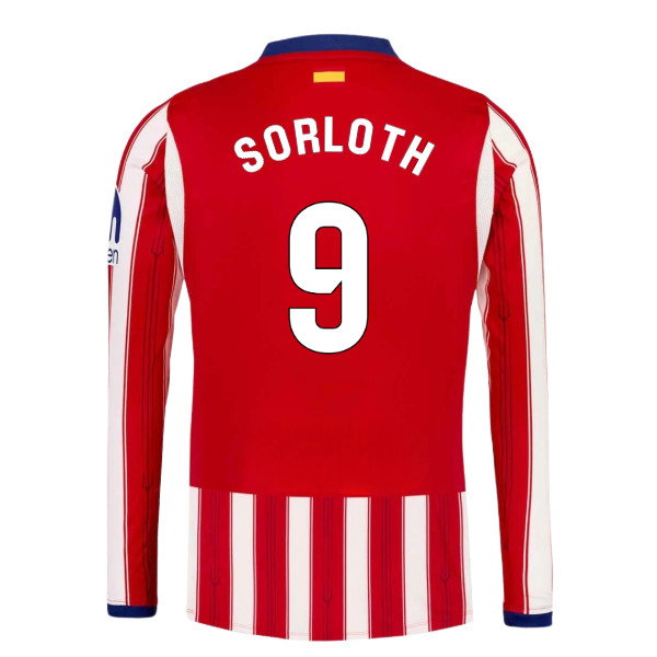 2026-2027 Atletico Madrid Long Sleeve Home Shirt (Sorloth 9)_0