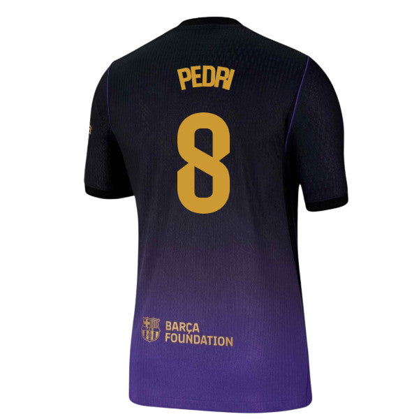 2026-2027 Barcelona Authentic Aero-Fit Match Away Shirt (Pedri 8)_0