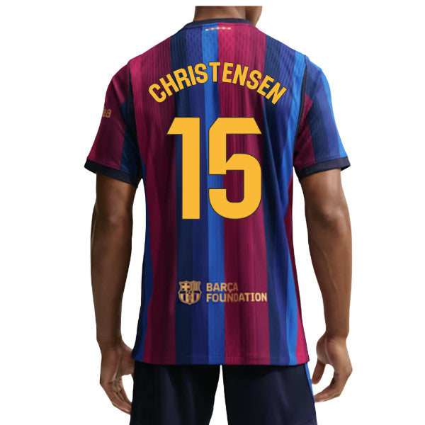 2026-2027 Barcelona Authentic Aero-Fit Match Home Shirt (Christensen 15)_0