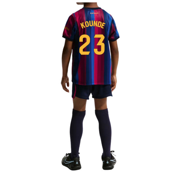 2026-2027 Barcelona Home Little Kids Mini Kit (Kounde 23)_0
