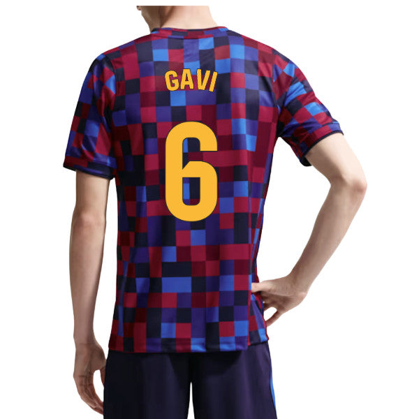 2026-2027 Barcelona Home Pre Match Top (Noble Red/Blue) (Gavi 6)_0
