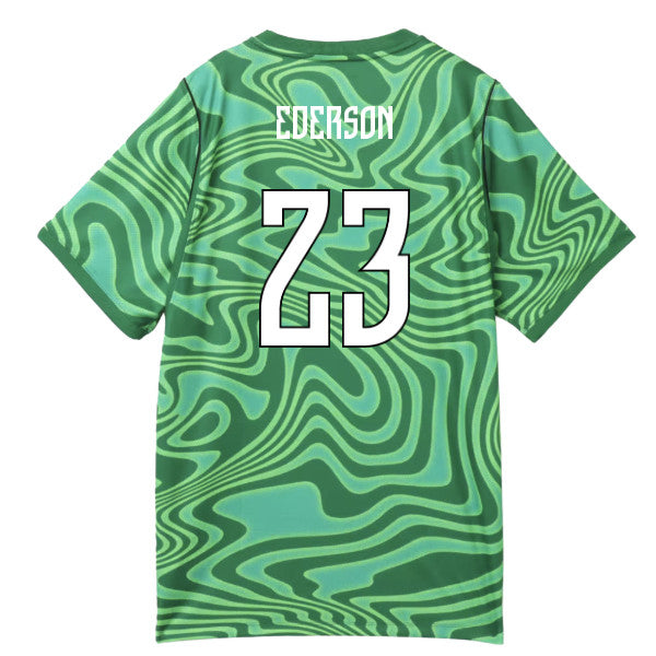 2026-2027 Brazil Goalkeeper Shirt (Green) - Kids (Ederson 23)_0