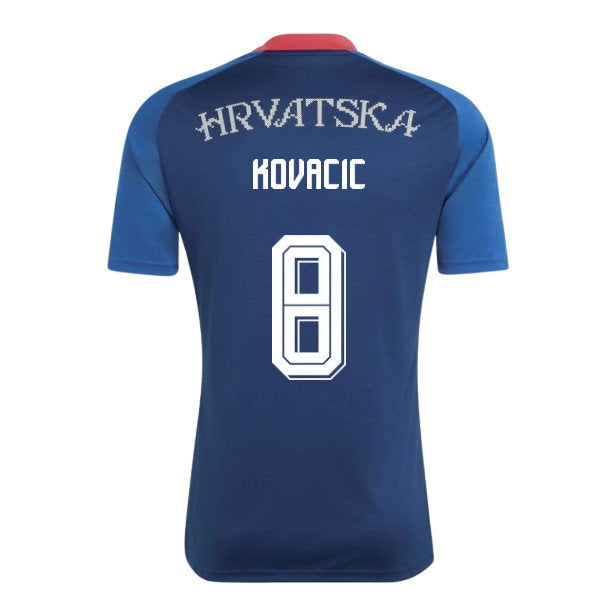 2026-2027 Croatia Away Pre-Match Shirt (Blue) (Kovacic 8)_0