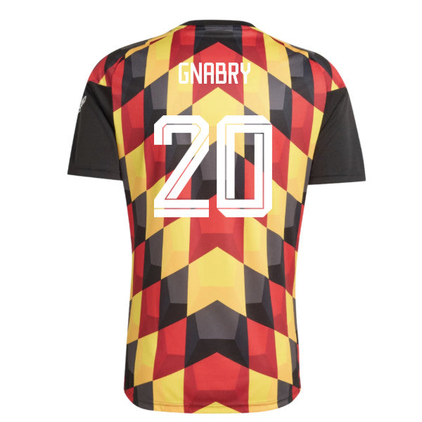 2026-2027 Germany Home Pre-Match Shirt (Black) (Gnabry 20)_0