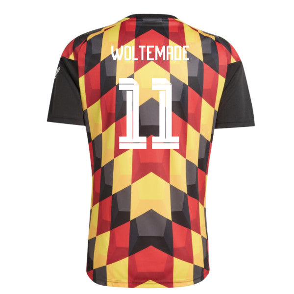 2026-2027 Germany Home Pre-Match Shirt (Black) - Kids (Woltemade 11)_0