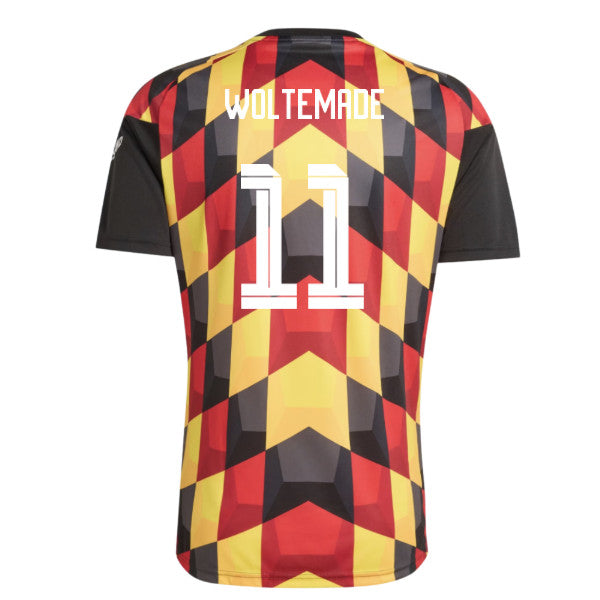 2026-2027 Germany Home Pre-Match Shirt (Black) (Woltemade 11)_0