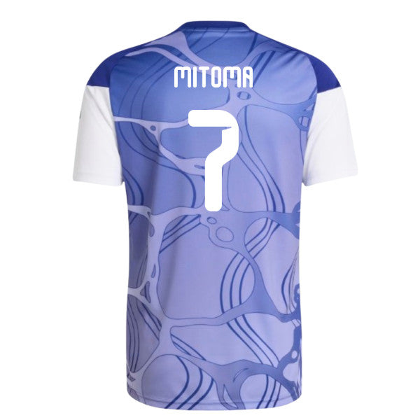 2026-2027 Japan Home Pre-Match Shirt (White/Blue) (Mitoma 7)_0