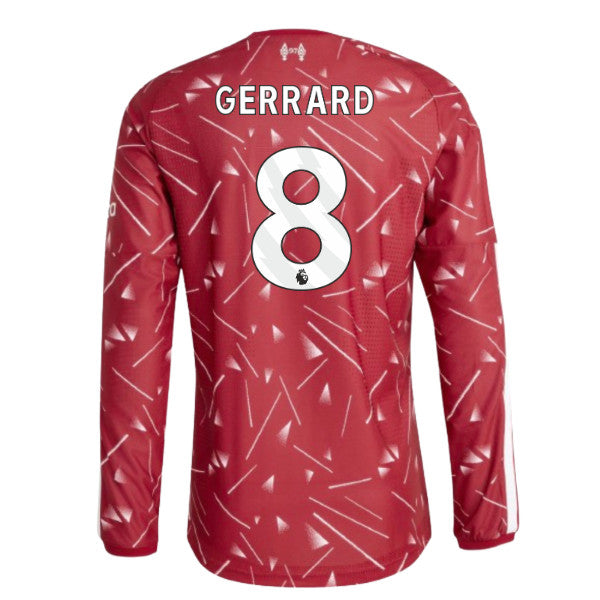 2026-2027 Liverpool Authentic Long Sleeve Home Shirt (Gerrard 8)_0