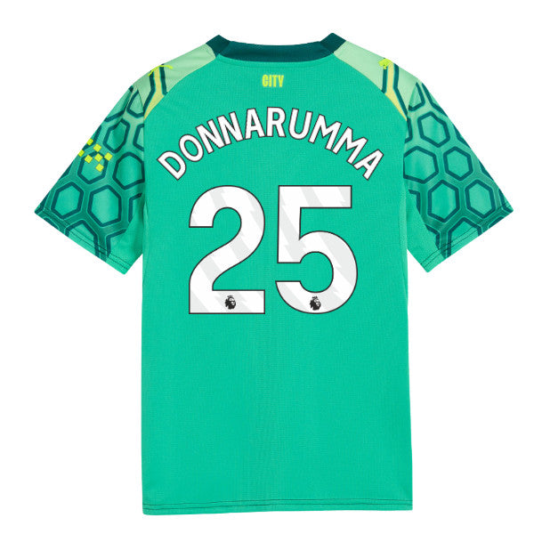 2026-2027 Man City Goalkeeper Shirt (Green) - Kids (Donnarumma 25)_0