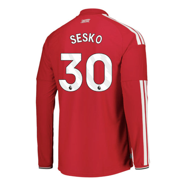2026-2027 Man Utd Authentic Long Sleeve Home Shirt (Sesko 30)_0