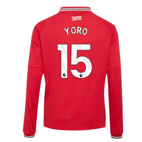 2026-2027 Man Utd Long Sleeve Home Shirt (Kids) (Yoro 15)_0