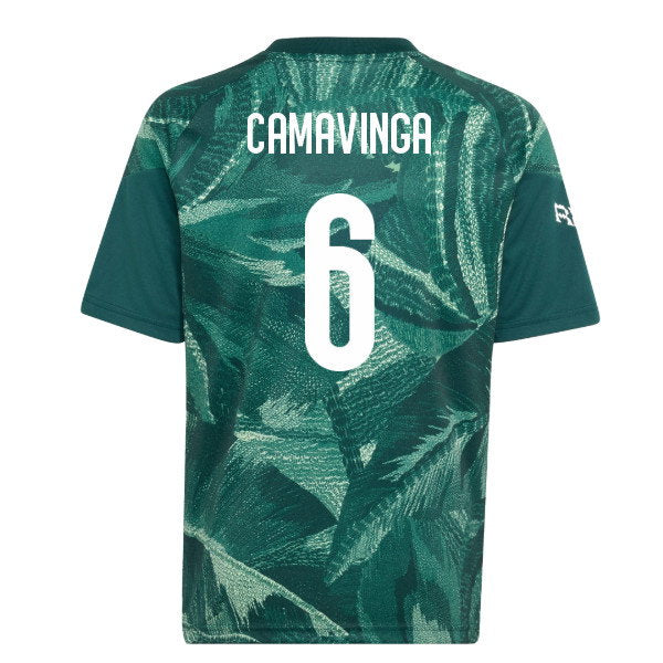 2026-2027 Real Madrid Pre-Match Shirt (Aurora Ivy) - Kids (Camavinga 6)_0
