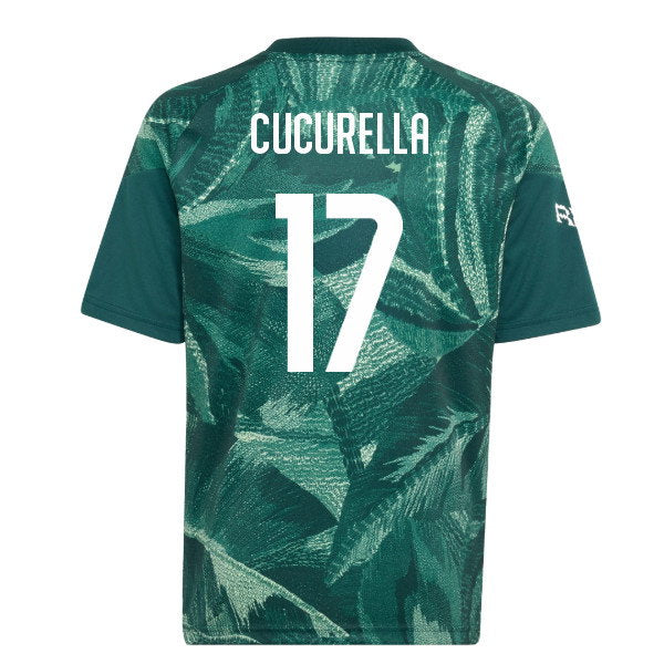 2026-2027 Real Madrid Pre-Match Shirt (Aurora Ivy) - Kids (Cucurella 17)_0