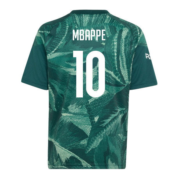 2026-2027 Real Madrid Pre-Match Shirt (Aurora Ivy) - Kids (Mbappe 10)_0