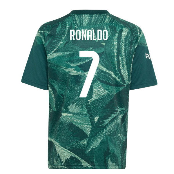 2026-2027 Real Madrid Pre-Match Shirt (Aurora Ivy) - Kids (Ronaldo 7)_0