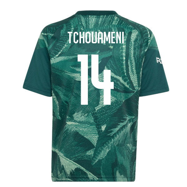 2026-2027 Real Madrid Pre-Match Shirt (Aurora Ivy) - Kids (Tchouameni 14)_0