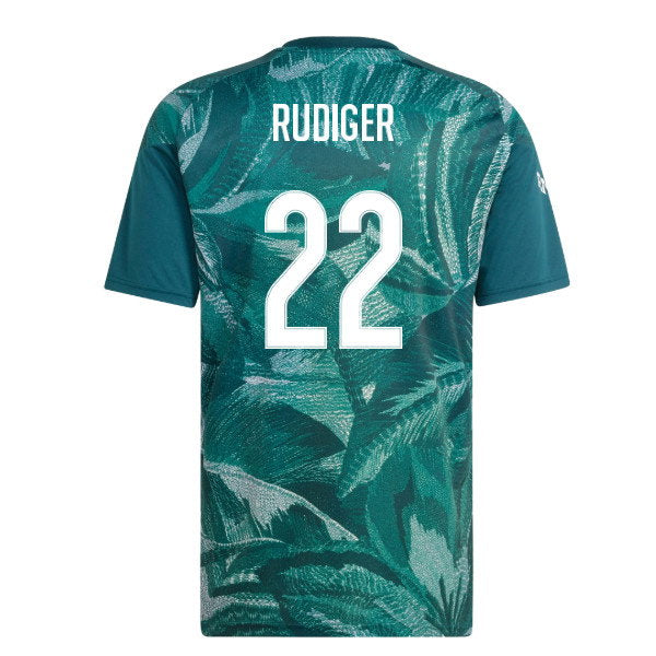 2026-2027 Real Madrid Pre-Match Shirt (Aurora Ivy) (Rudiger 22)_0
