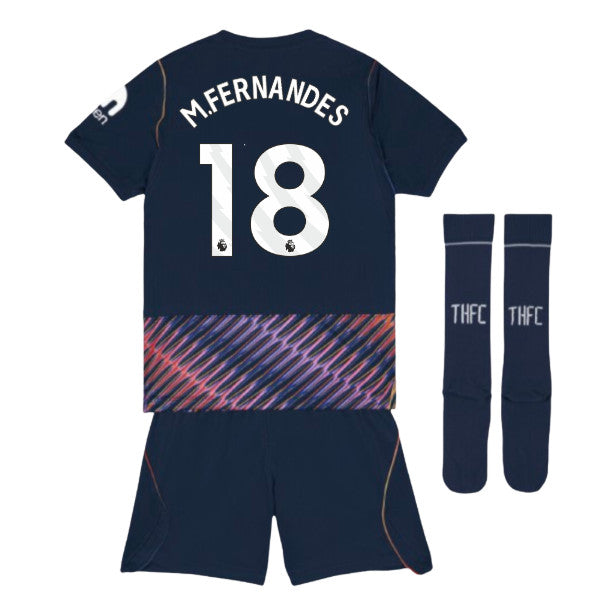 2026-2027 Tottenham Away Little Kids Mini Kit (M.Fernandes 18)_0