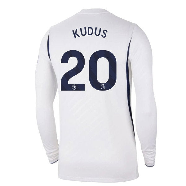 2026-2027 Tottenham Long Sleeve Home Shirt (Kudus 20)_0