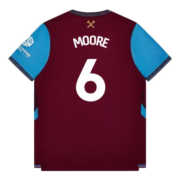 2026-2027 West Ham Authentic Home Shirt (Moore 6)_0