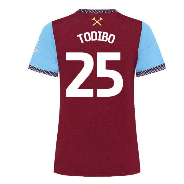 2026-2027 West Ham Home Shirt (Womens) (Todibo 25)_0